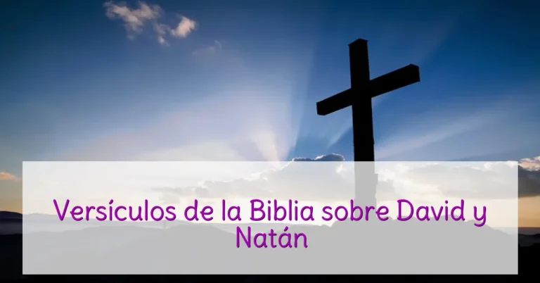 Versículos de la Biblia sobre David y Natán