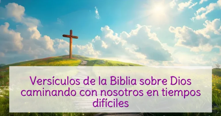 Versículos de la Biblia sobre Dios caminando con nosotros en tiempos difíciles