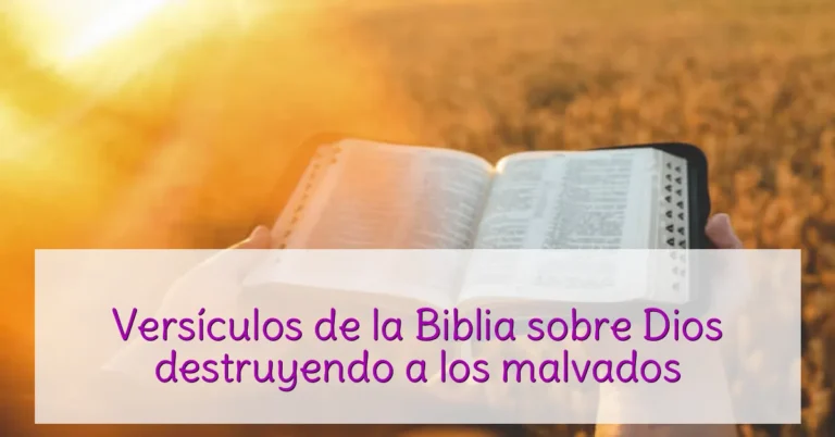 Versículos de la Biblia sobre Dios destruyendo a los malvados