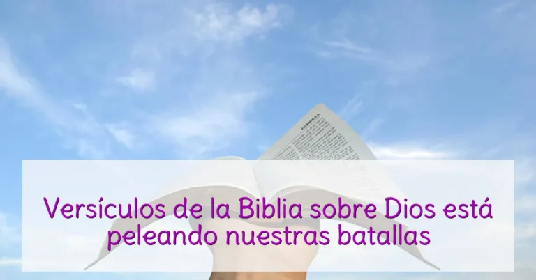 Versículos de la Biblia sobre Dios está peleando nuestras batallas