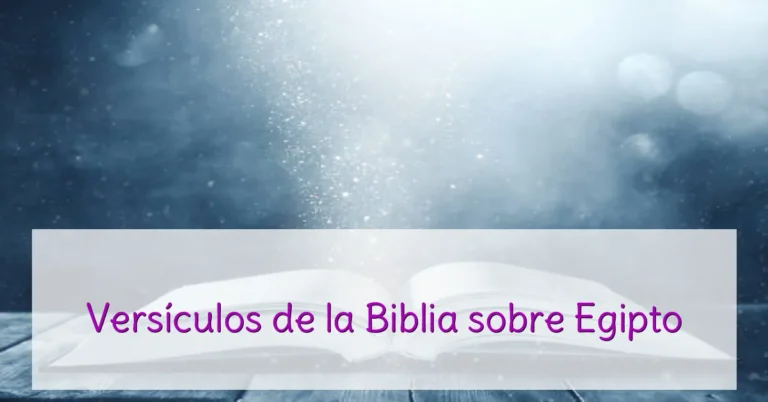 Versículos de la Biblia sobre Egipto
