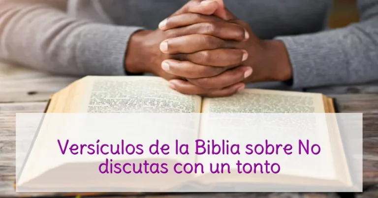 Versículos de la Biblia sobre No discutas con un tonto