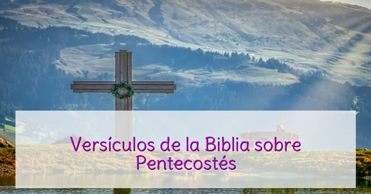Versículos de la Biblia sobre Pentecostés