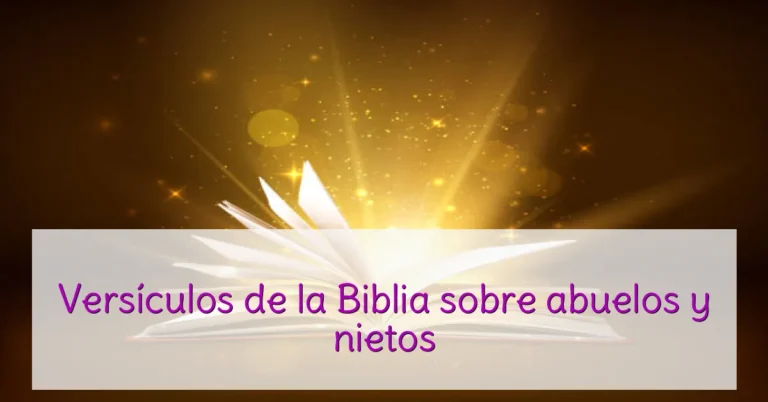 Versículos de la Biblia sobre abuelos y nietos