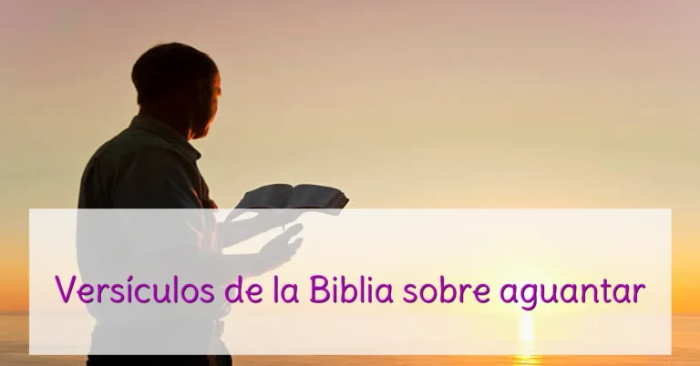 Versículos de la Biblia sobre aguantar