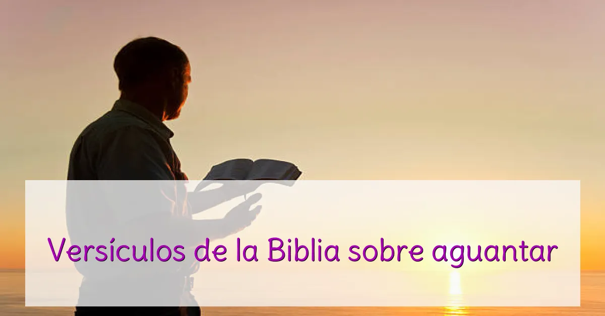 Versículos de la Biblia sobre aguantar
