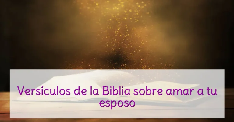 Versículos de la Biblia sobre amar a tu esposo