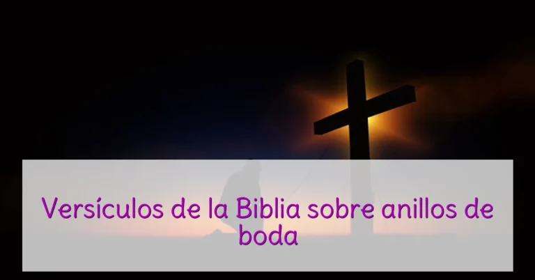 Versículos de la Biblia sobre anillos de boda