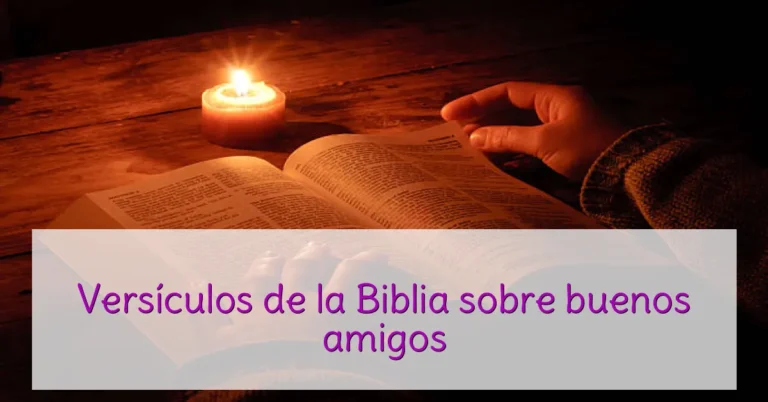 Versículos de la Biblia sobre buenos amigos