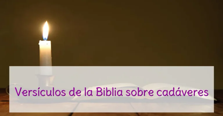 Versículos de la Biblia sobre cadáveres