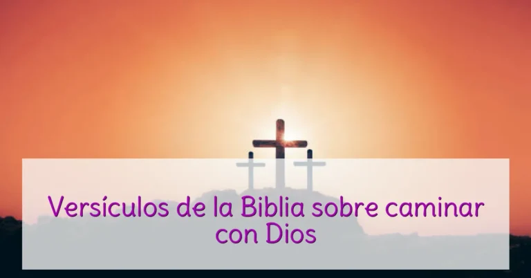 Versículos de la Biblia sobre caminar con Dios