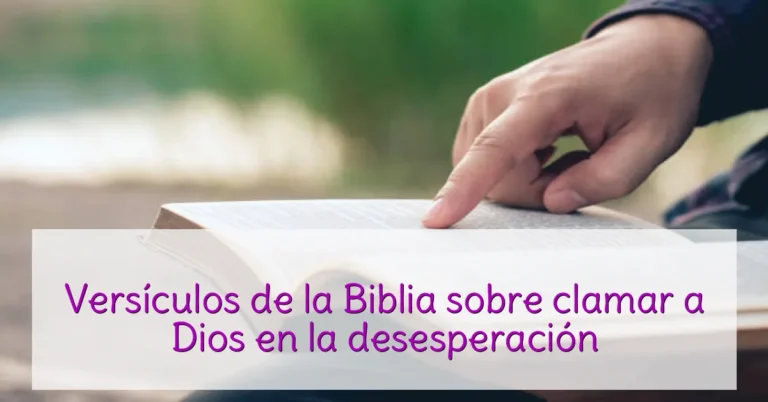 Versículos de la Biblia sobre clamar a Dios en la desesperación