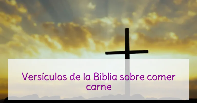 Versículos de la Biblia sobre comer carne