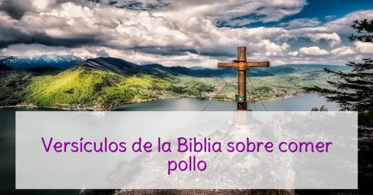 Versículos de la Biblia sobre comer pollo