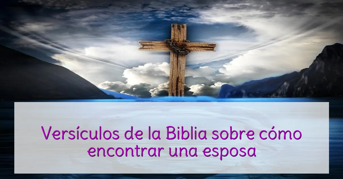 Versículos de la Biblia sobre cómo encontrar una esposa