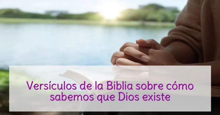 Versículos de la Biblia sobre cómo sabemos que Dios existe