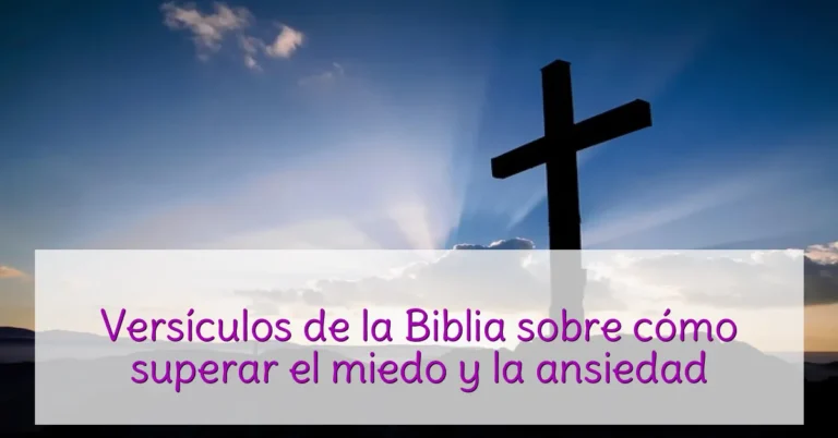 Versículos de la Biblia sobre cómo superar el miedo y la ansiedad