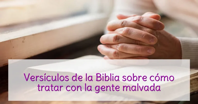 Versículos de la Biblia sobre cómo tratar con la gente malvada
