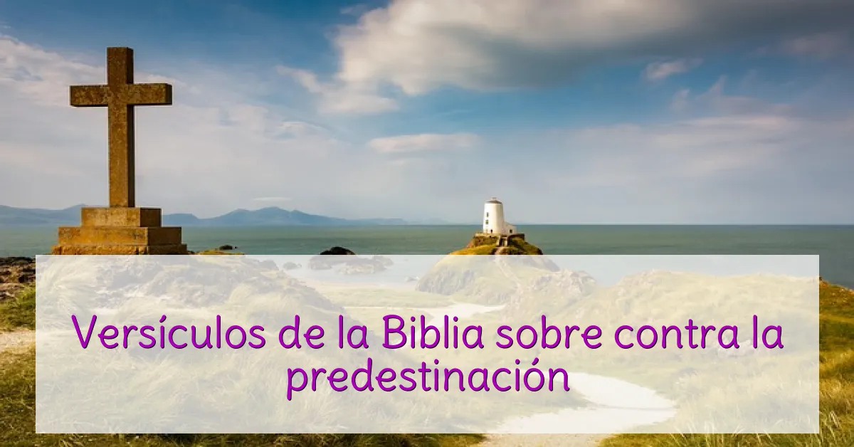 Versículos de la Biblia sobre contra la predestinación