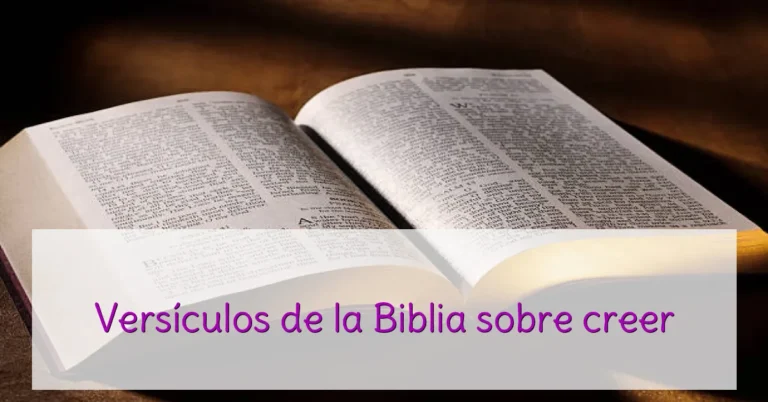 Versículos de la Biblia sobre creer