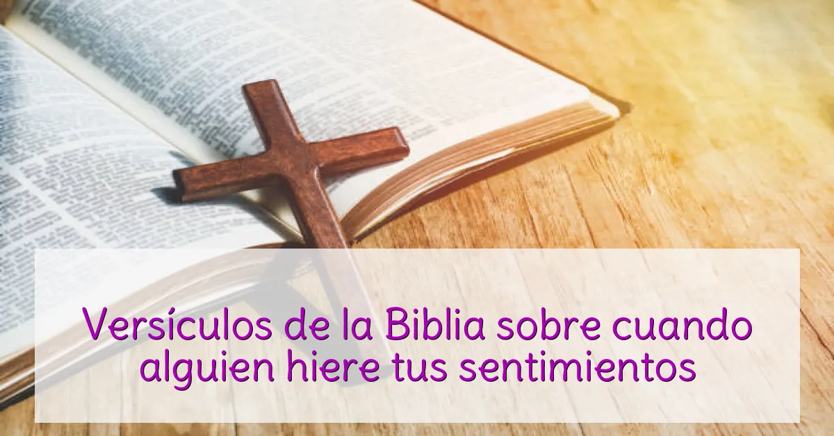 Versículos de la Biblia sobre cuando alguien hiere tus sentimientos