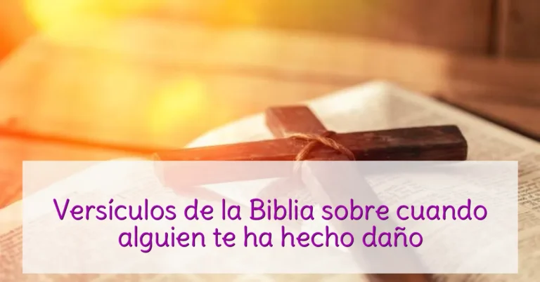 Versículos de la Biblia sobre cuando alguien te ha hecho daño