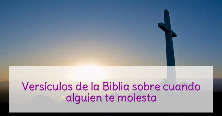 Versículos de la Biblia sobre cuando alguien te molesta