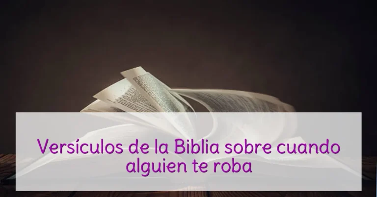 Versículos de la Biblia sobre cuando alguien te roba
