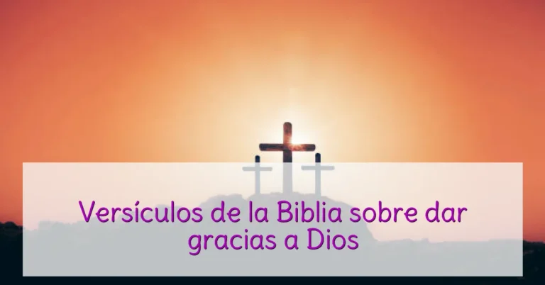 Versículos de la Biblia sobre dar gracias a Dios
