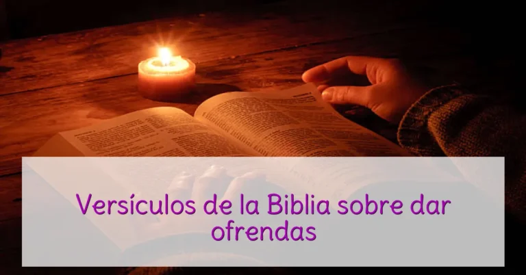 Versículos de la Biblia sobre dar ofrendas