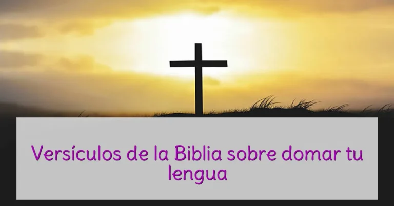 Versículos de la Biblia sobre domar tu lengua