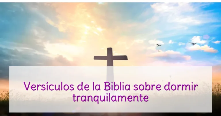 Versículos de la Biblia sobre dormir tranquilamente