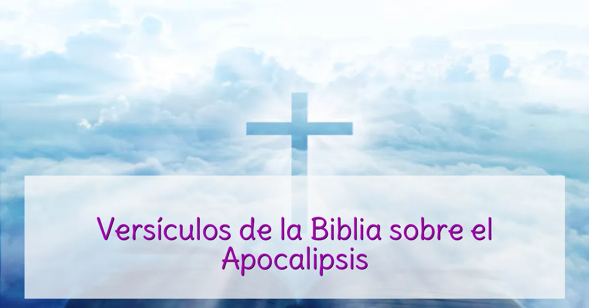 Versículos de la Biblia sobre el Apocalipsis