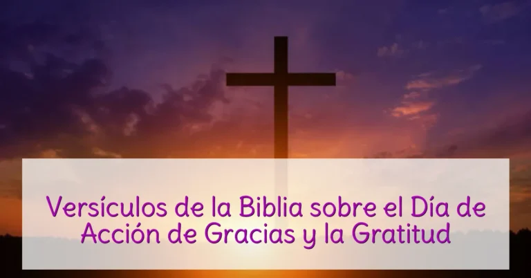 Versículos de la Biblia sobre el Día de Acción de Gracias y la Gratitud
