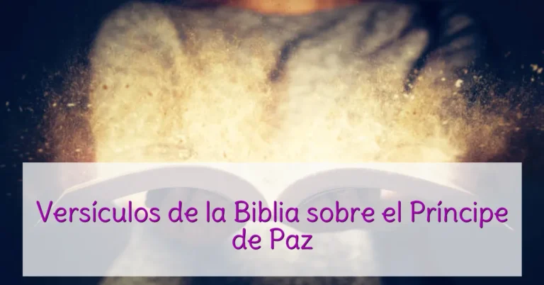 Versículos de la Biblia sobre el Príncipe de Paz