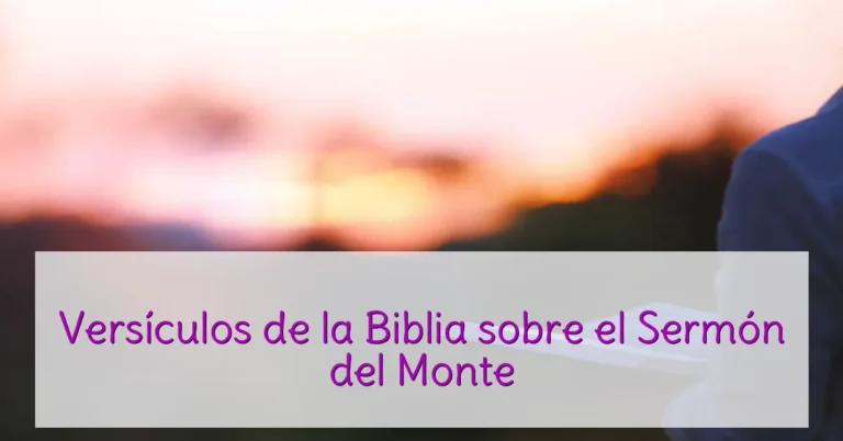 Versículos de la Biblia sobre el Sermón del Monte
