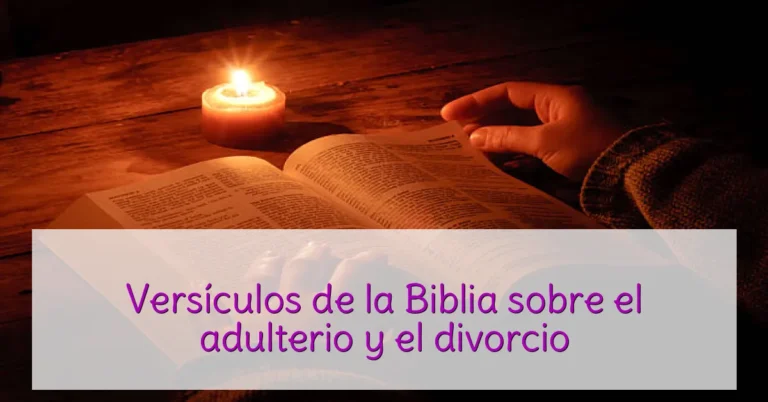 Versículos de la Biblia sobre el adulterio y el divorcio
