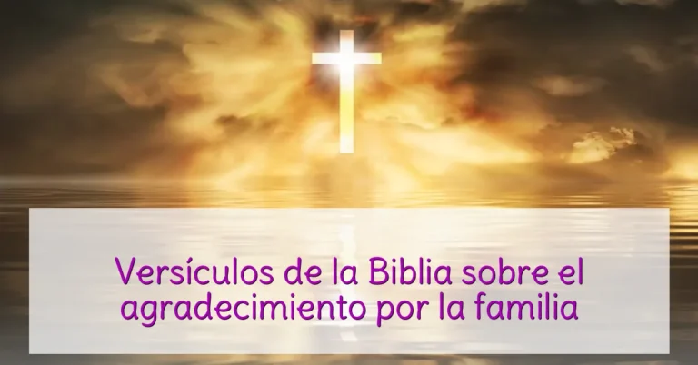 Versículos de la Biblia sobre el agradecimiento por la familia