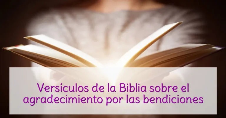 Versículos de la Biblia sobre el agradecimiento por las bendiciones