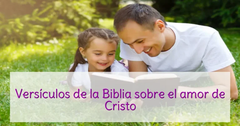 Versículos de la Biblia sobre el amor de Cristo