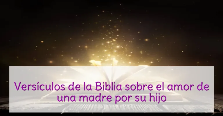 Versículos de la Biblia sobre el amor de una madre por su hijo