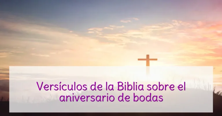 Versículos de la Biblia sobre el aniversario de bodas