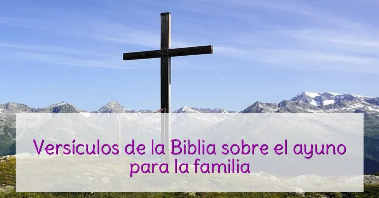 Versículos de la Biblia sobre el ayuno para la familia