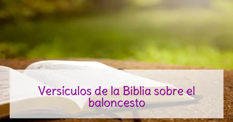Versículos de la Biblia sobre el baloncesto