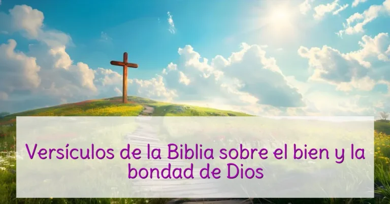 Versículos de la Biblia sobre el bien y la bondad de Dios
