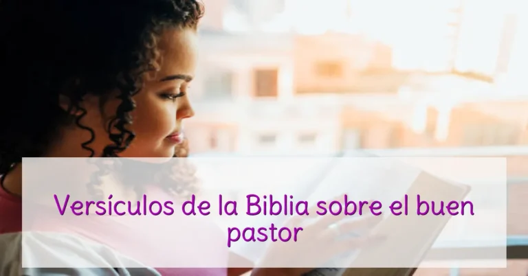 Versículos de la Biblia sobre el buen pastor