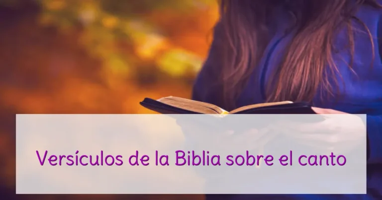 Versículos de la Biblia sobre el canto