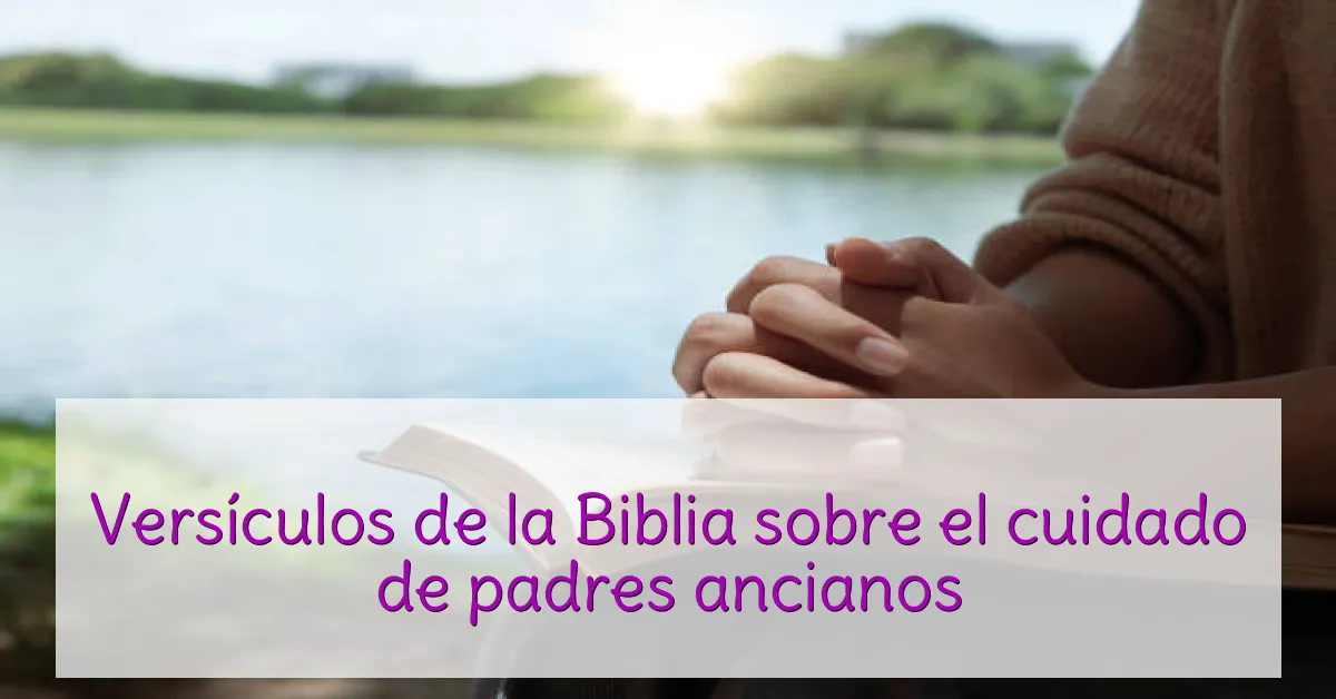 Versículos de la Biblia sobre el cuidado de padres ancianos