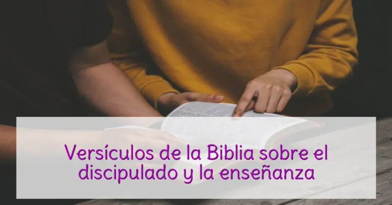 Versículos de la Biblia sobre el discipulado y la enseñanza