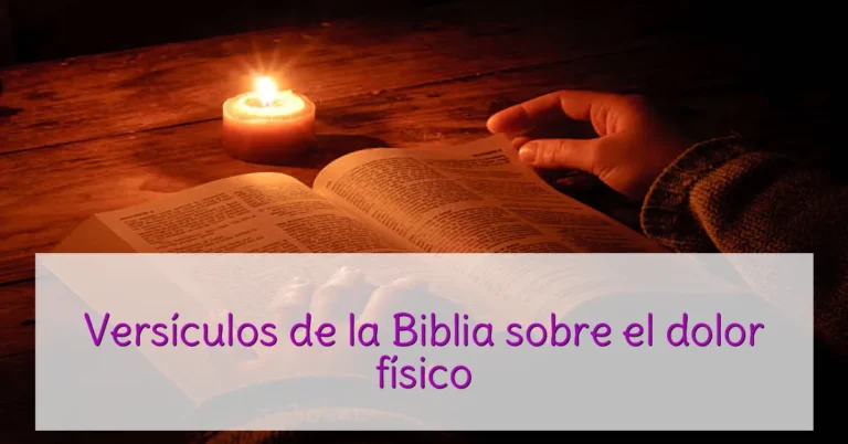 Versículos de la Biblia sobre el dolor físico